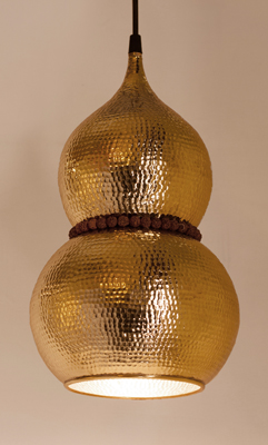 Saint Lamp Brass Antique Hammer by Sahil & Sarthak